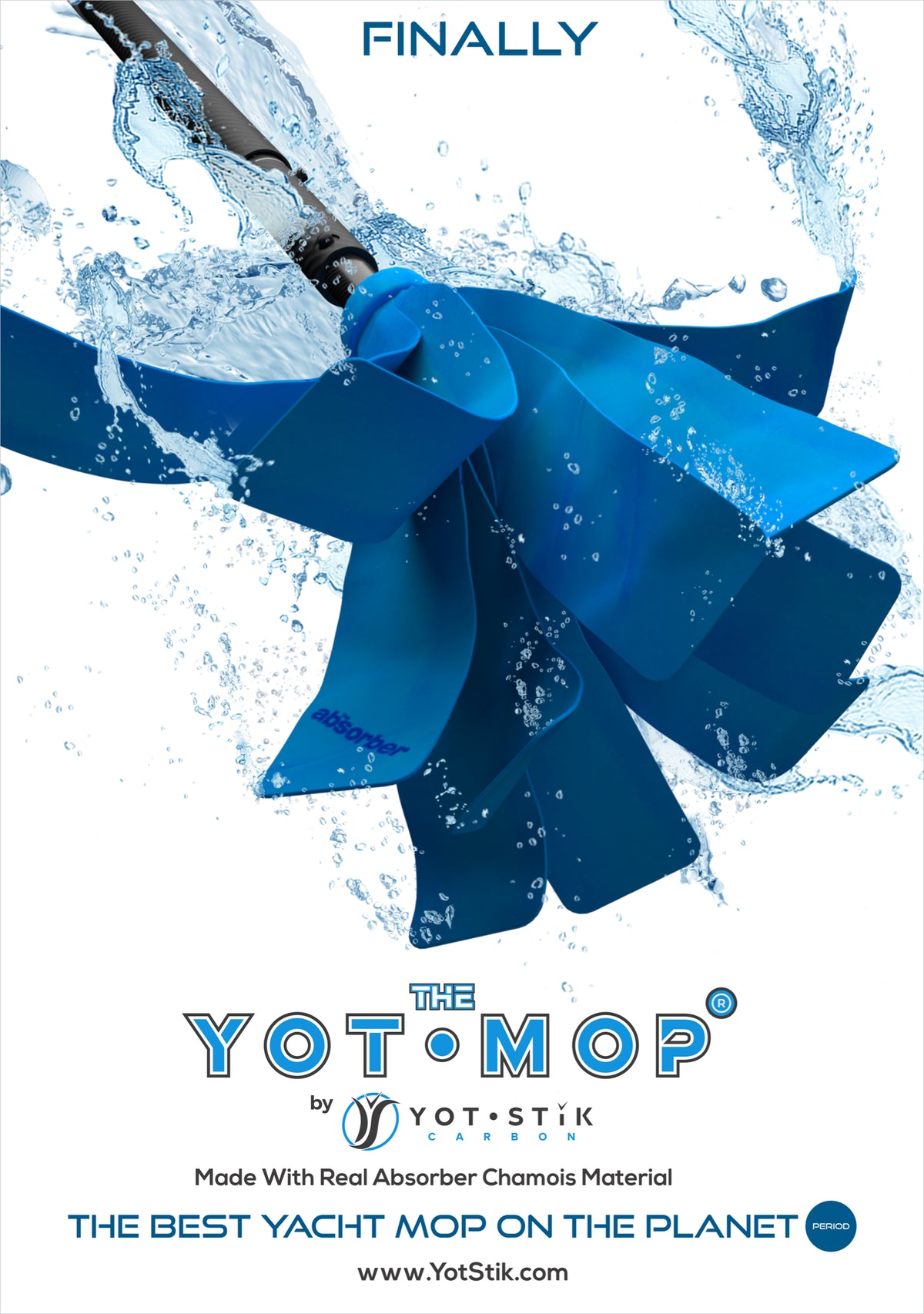 THE YOT-MOP WITH ABSROBER CHAMOIS (SHAMMY) MATERIAL