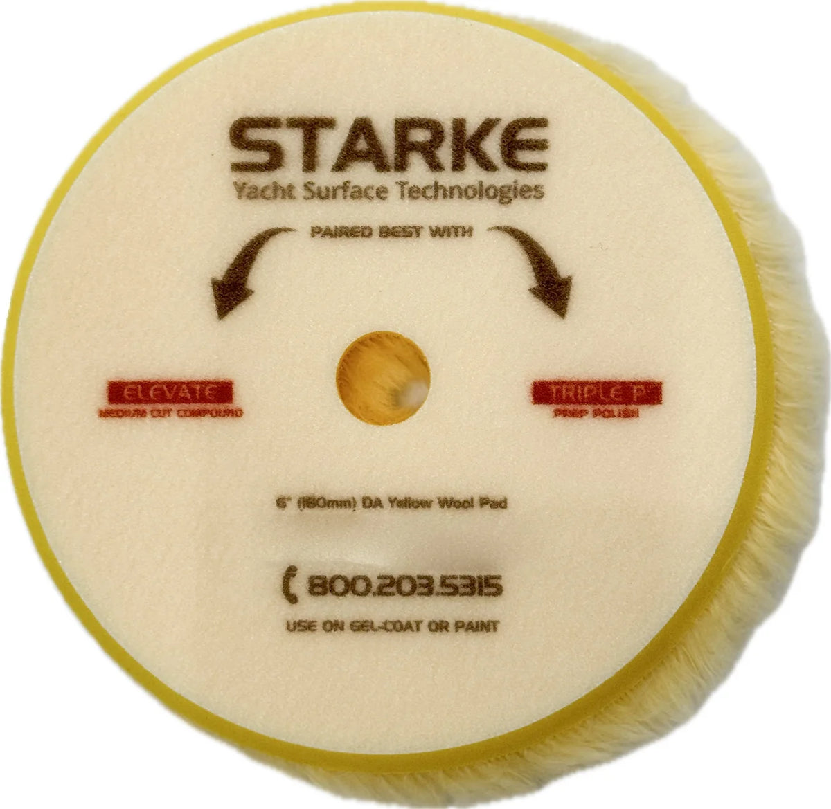 STARKE $ MONEY PAD YELLOW WOOL POLISHING PAD